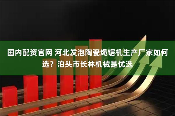 国内配资官网 河北发泡陶瓷绳锯机生产厂家如何选？泊头市长林机械是优选